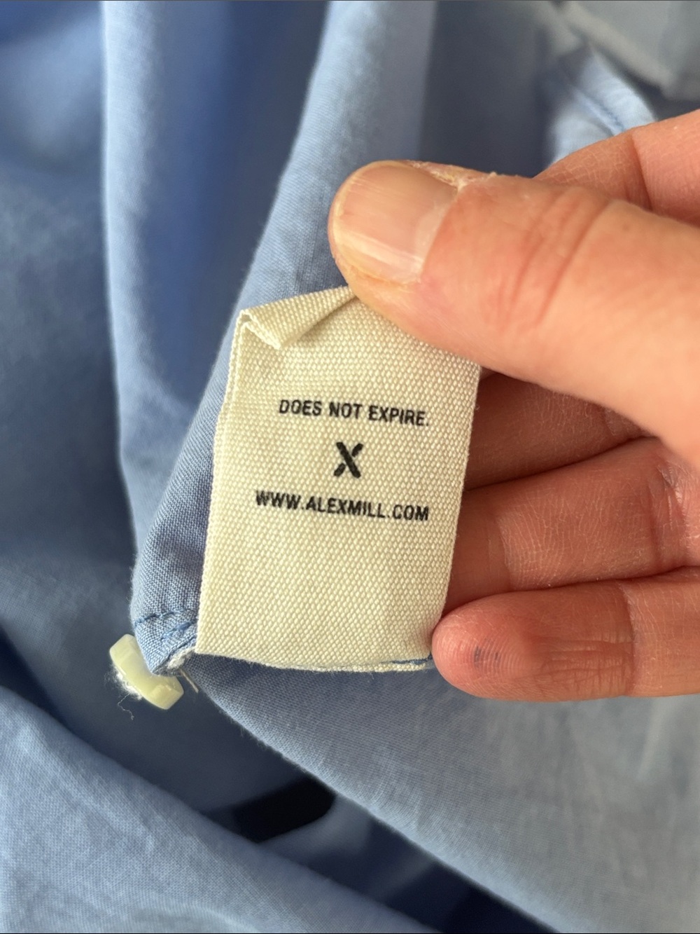 Alex Mill Blake Ruffle Shirt In Cotton Voile In Coastal Blue S - Picture 10 of 11